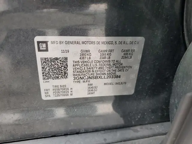 2020 CHEVROLET TRAX LS  