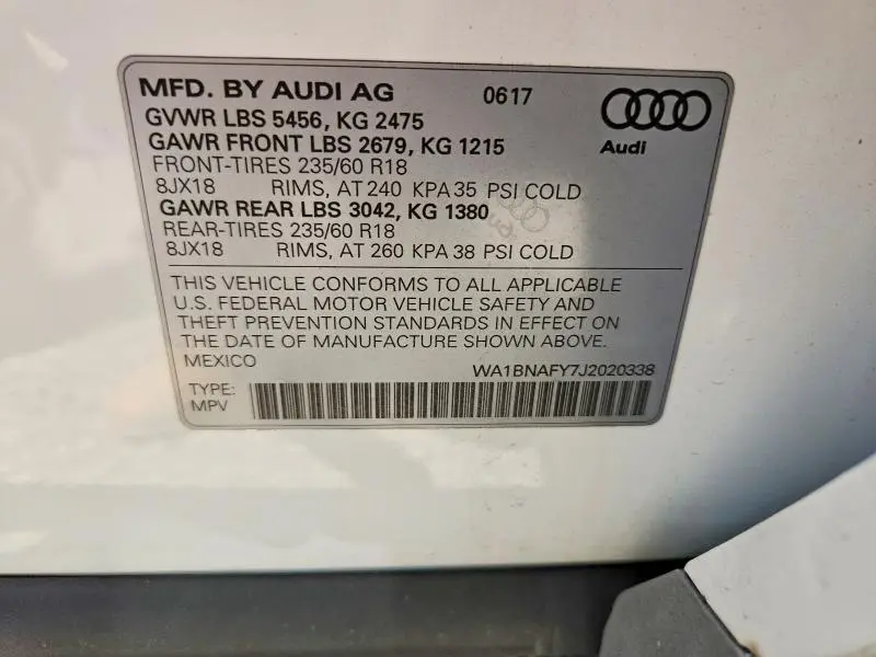 2018 AUDI Q5 PREMIUM PLUS  