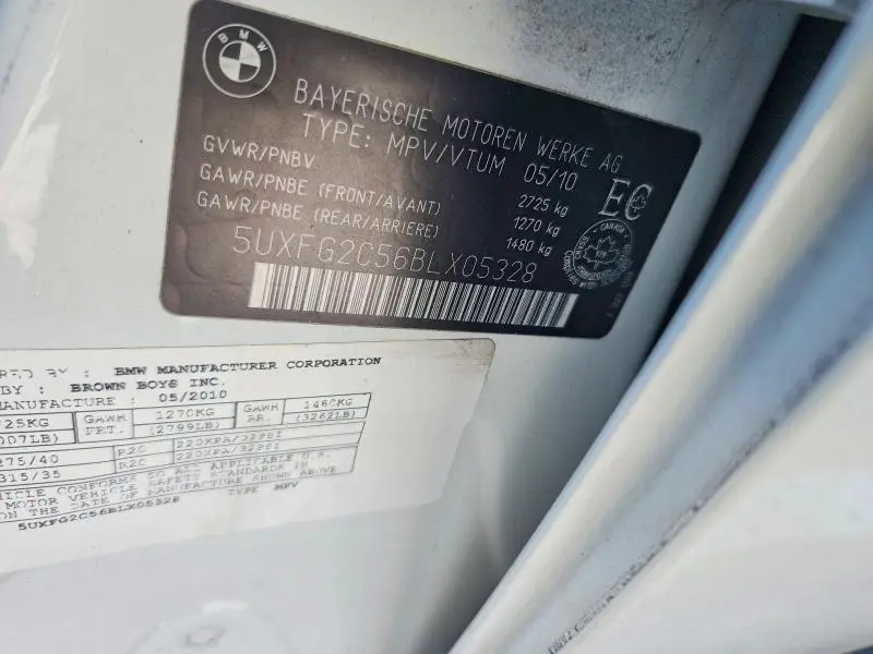 2011 BMW X6 XDRIVE35I  