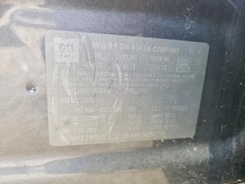 2015 CHEVROLET TRAX LTZ  