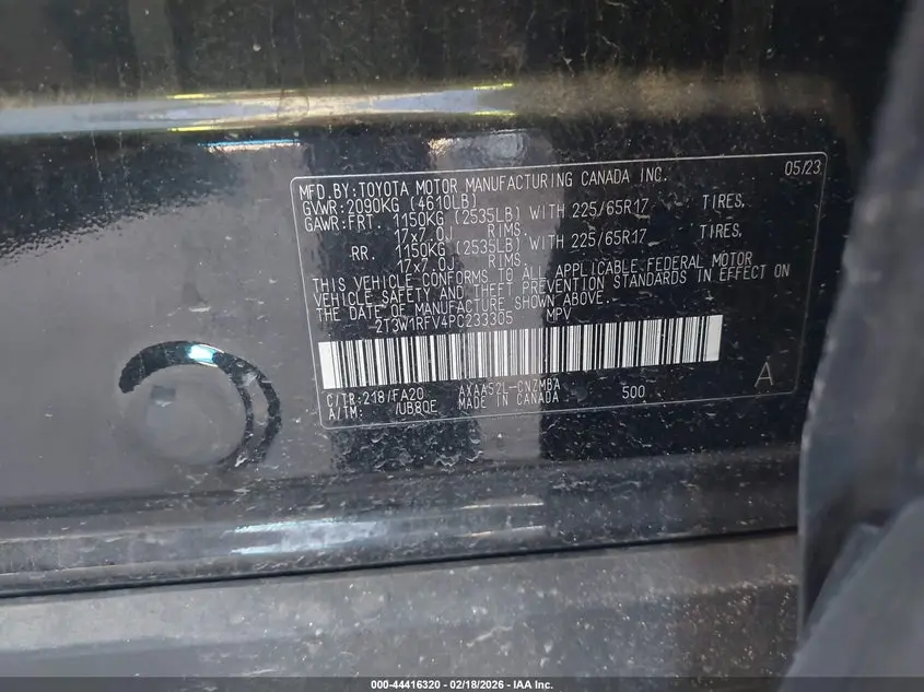 2023 TOYOTA RAV4 XLE