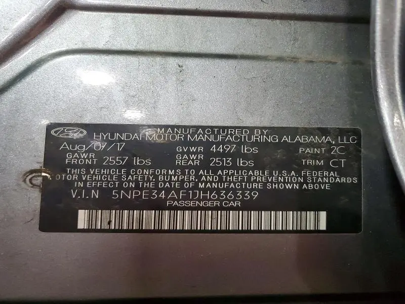 2018 HYUNDAI SONATA SPORT  