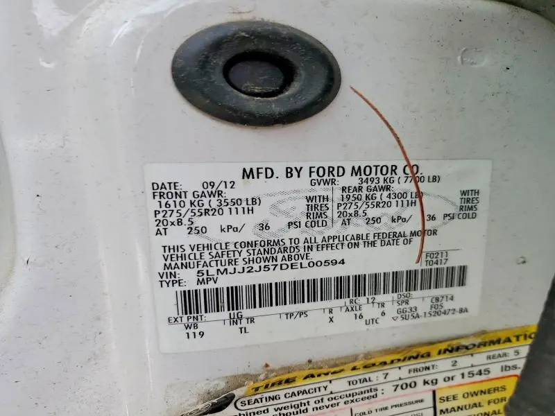 2013 LINCOLN NAVIGATOR   