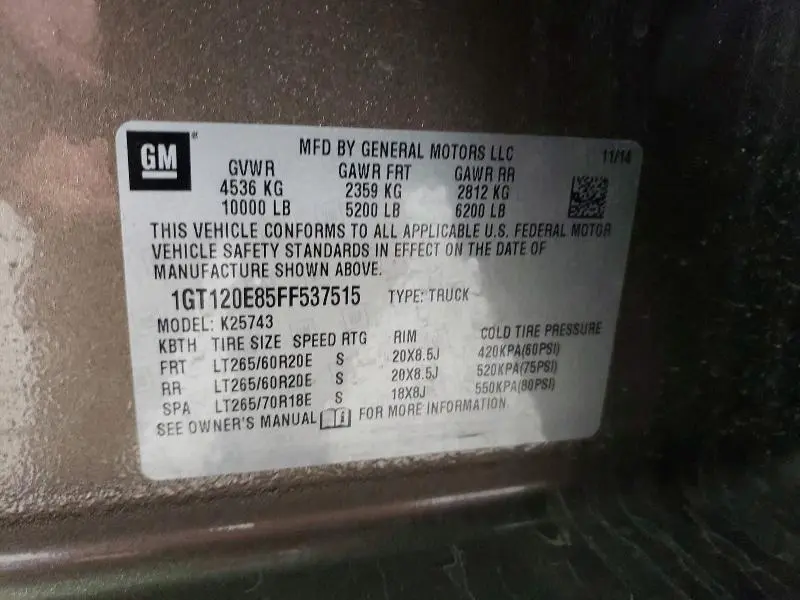 2015 GMC SIERRA K2500 DENALI  