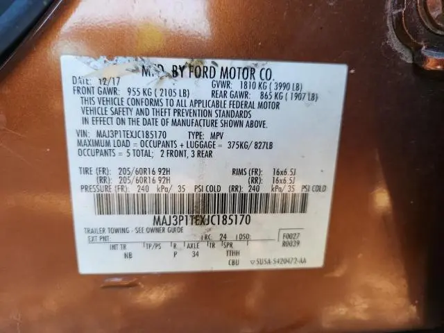 2018 FORD ECOSPORT SE  