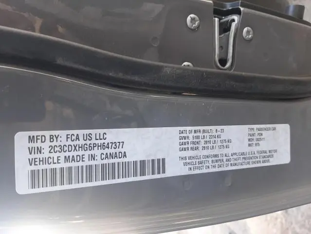 2023 DODGE CHARGER GT  