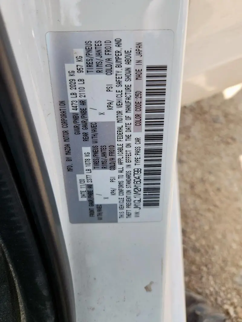 2021 MAZDA 6 TOURING  