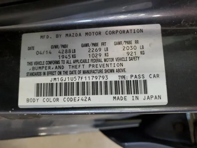 2015 MAZDA 6 SPORT  