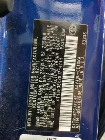 2011 TOYOTA CAMRY BASE  