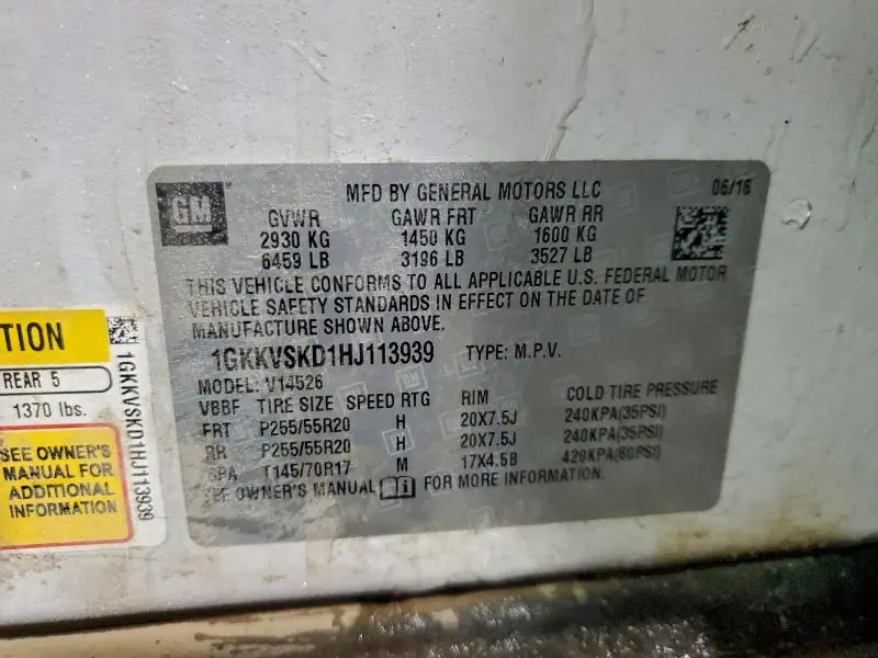 2017 GMC ACADIA LIMITED SLT-2  