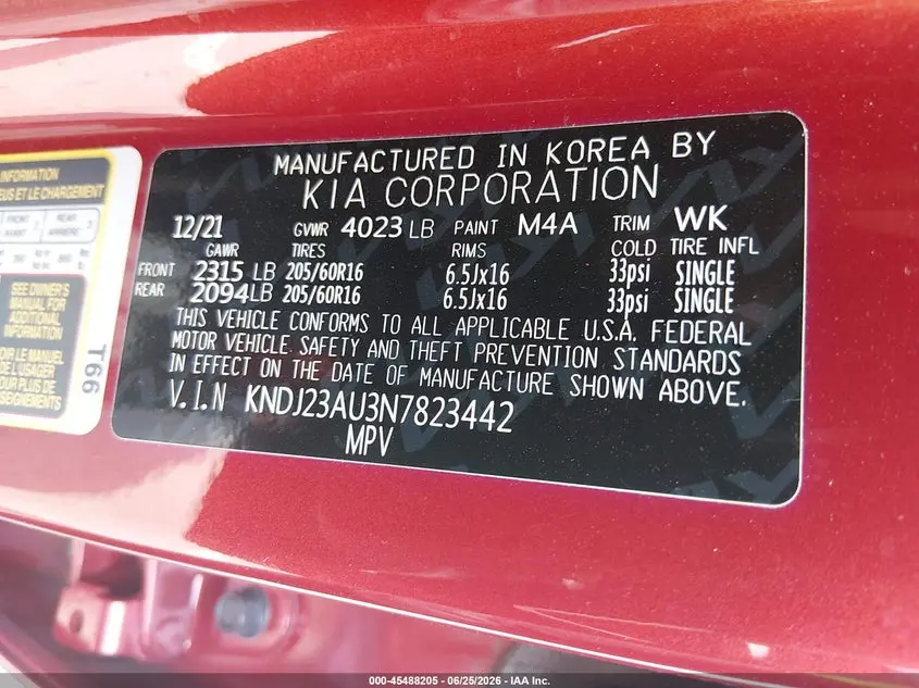 2022 KIA SOUL LX