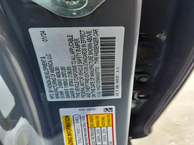 2024 HONDA ACCORD HYBRID EXL  