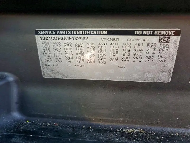 2018 CHEVROLET SILVERADO C2500 HEAVY DUTY  