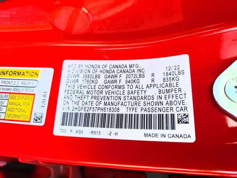 2023 HONDA CIVIC SPORT  