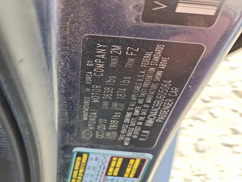 2011 HYUNDAI ACCENT GLS  