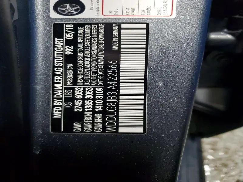 2018 MERCEDES-BENZ S 63 AMG 4MATIC  