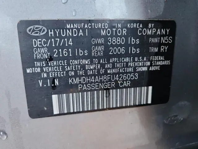 2015 HYUNDAI ELANTRA SE  