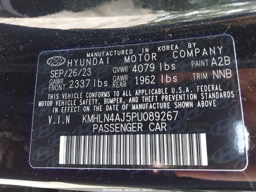 2023 HYUNDAI ELANTRA HYBRID LIMITED