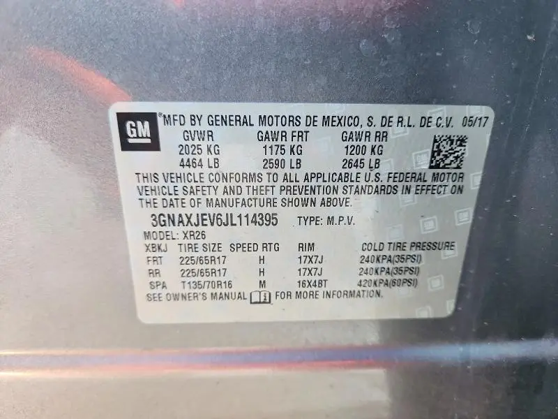 2018 CHEVROLET EQUINOX LT  