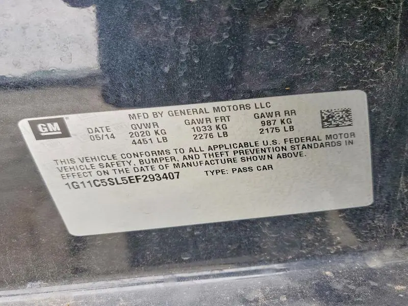 2014 CHEVROLET MALIBU 1LT  