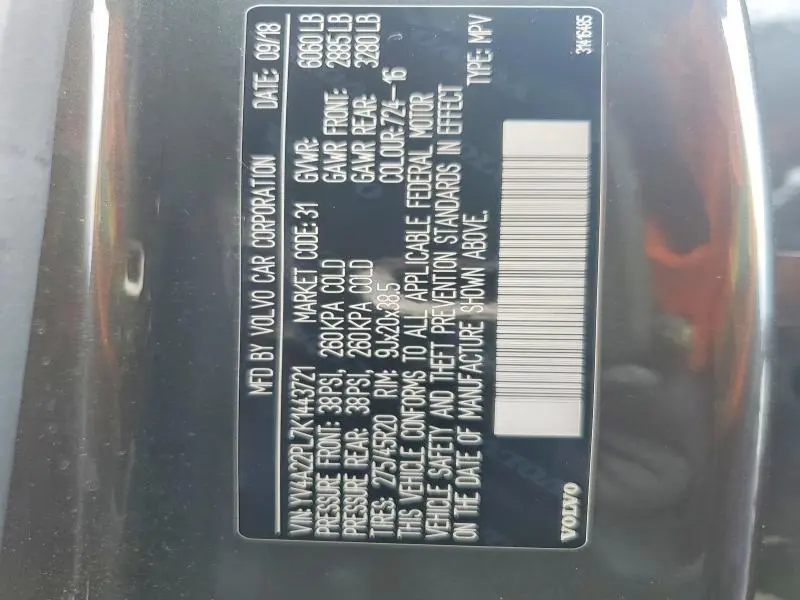 2019 VOLVO XC90 T6 INSCRIPTION  