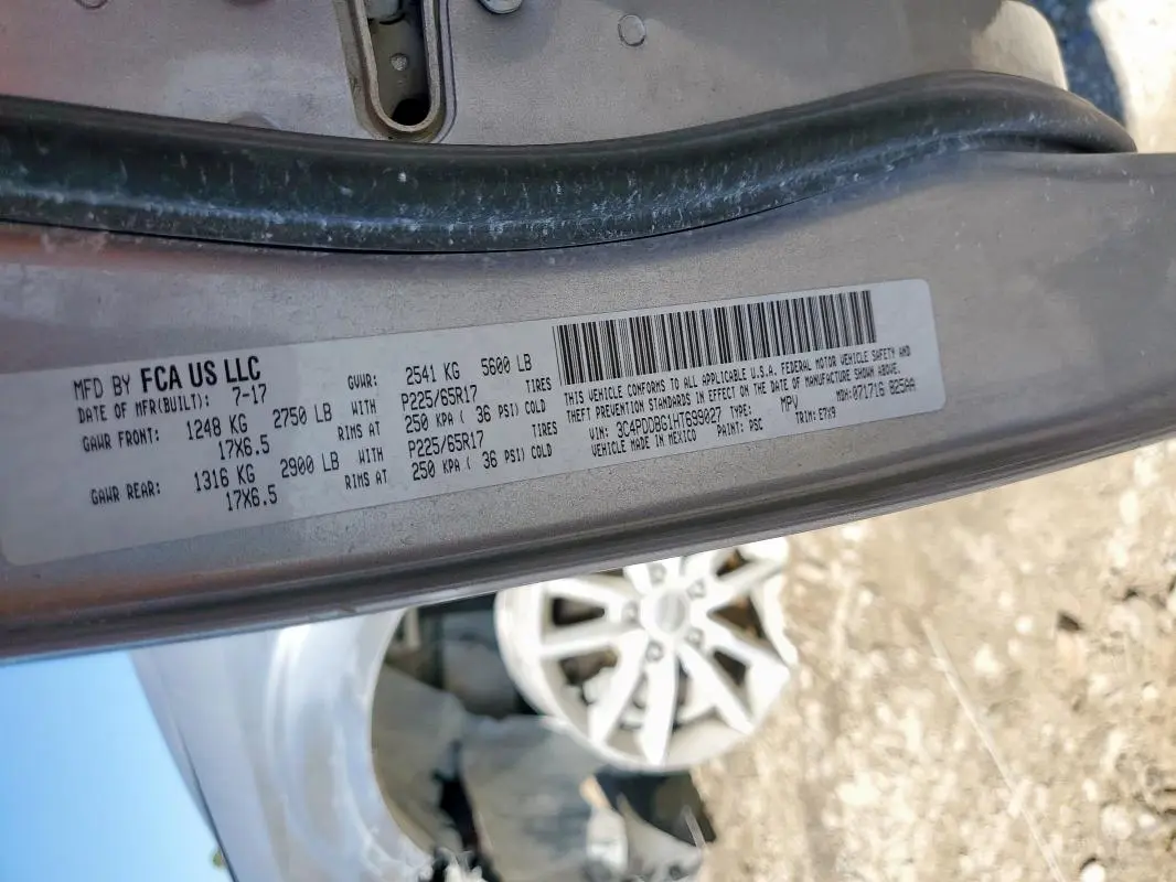 2017 DODGE JOURNEY SXT  