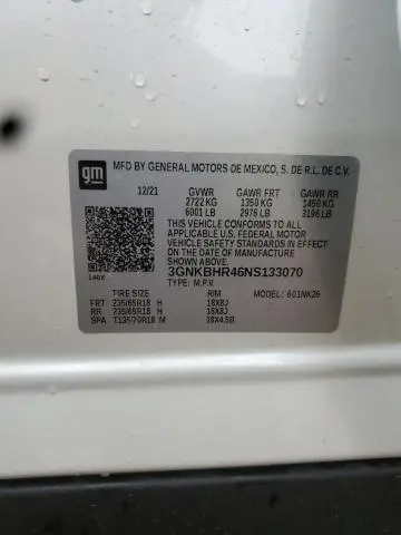 2022 CHEVROLET BLAZER 2LT  