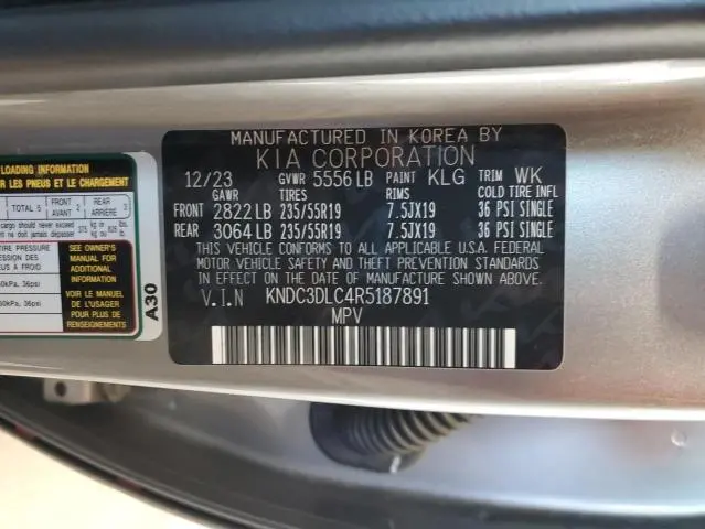 2024 KIA EV6 LIGHT  