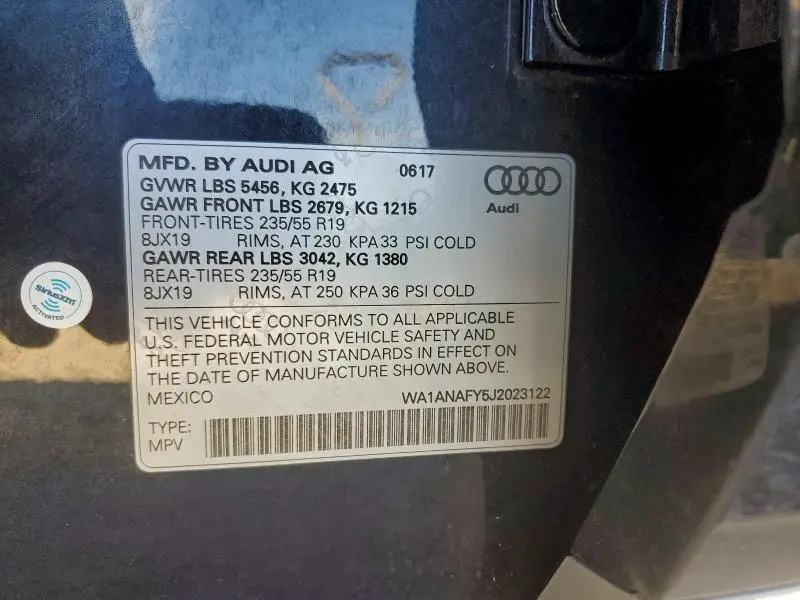 2018 AUDI Q5 PREMIUM  