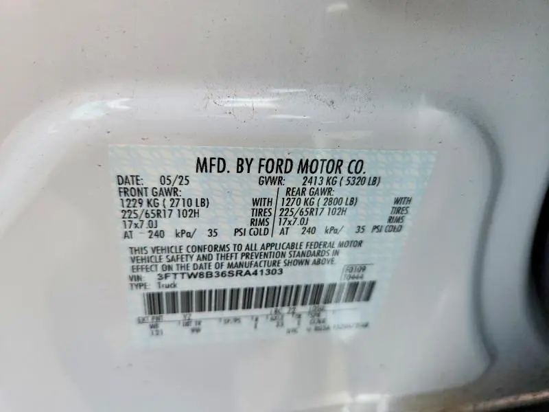 2025 FORD MAVERICK XL  