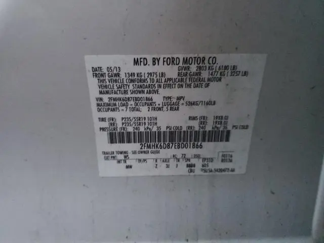 2014 FORD FLEX LIMITED  