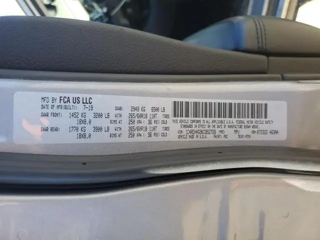 2019 DODGE DURANGO SXT  