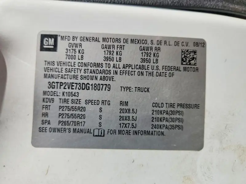 2013 GMC SIERRA K1500 SLE  