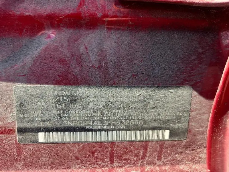 2015 HYUNDAI ELANTRA LIMITED  