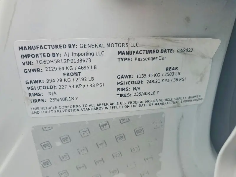 2023 CADILLAC CT4-V   