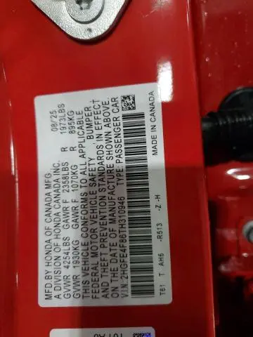 2026 HONDA CIVIC SPORT  