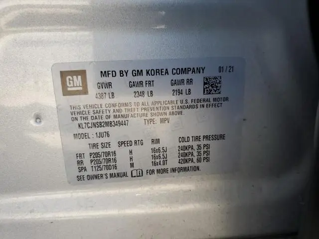 2021 CHEVROLET TRAX LS  