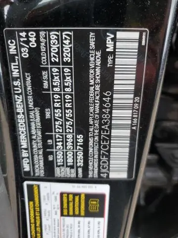 2014 MERCEDES-BENZ GL 450 4MATIC  