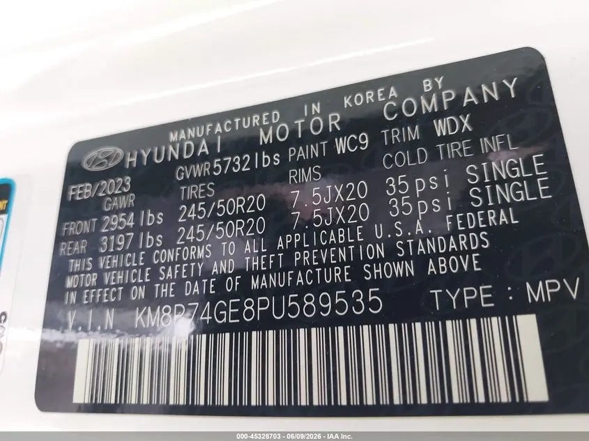 2023 HYUNDAI PALISADE CALLIGRAPHY