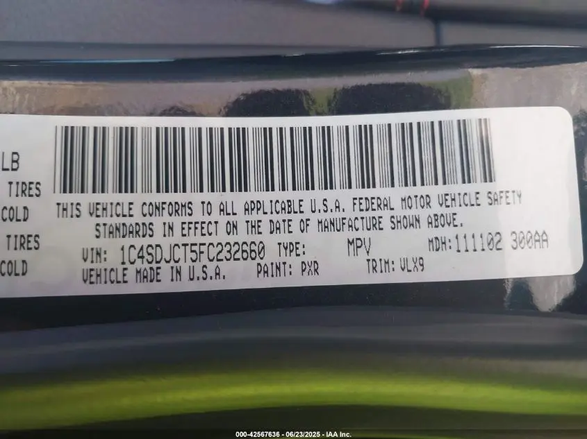 2015 DODGE DURANGO R/T