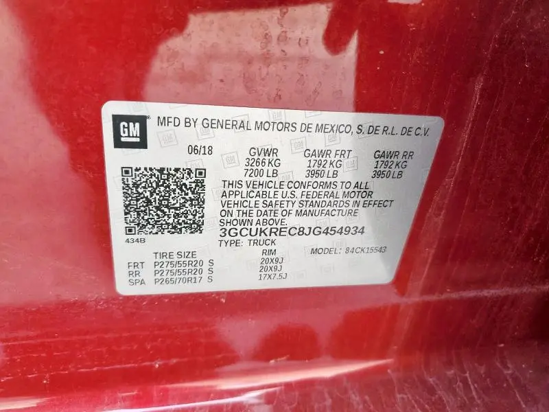 2018 CHEVROLET SILVERADO K1500 LT  