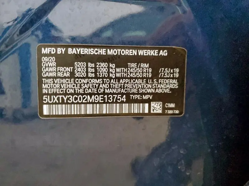 2021 BMW X3 SDRIVE30I  