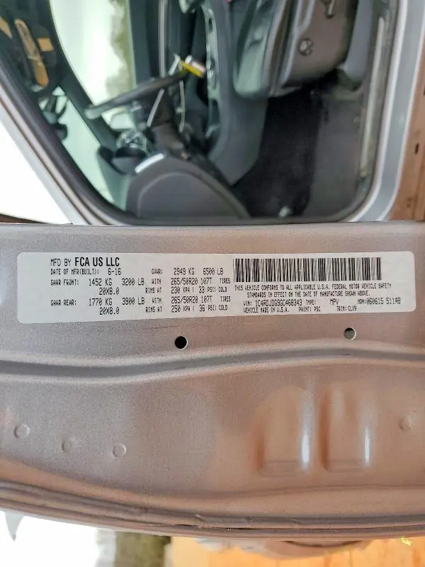 2016 DODGE DURANGO LIMITED  