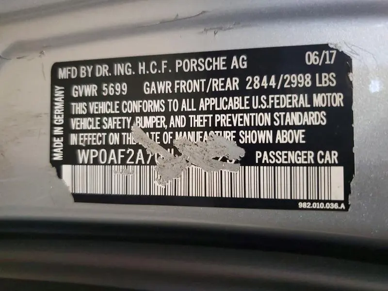 2018 PORSCHE PANAMERA TURBO  