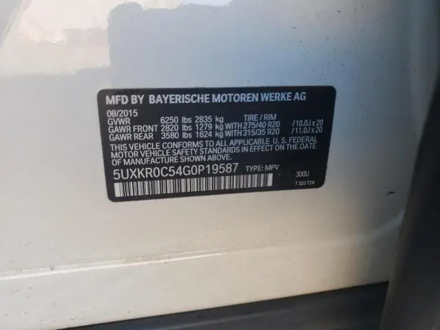 2016 BMW X5 XDRIVE35I  