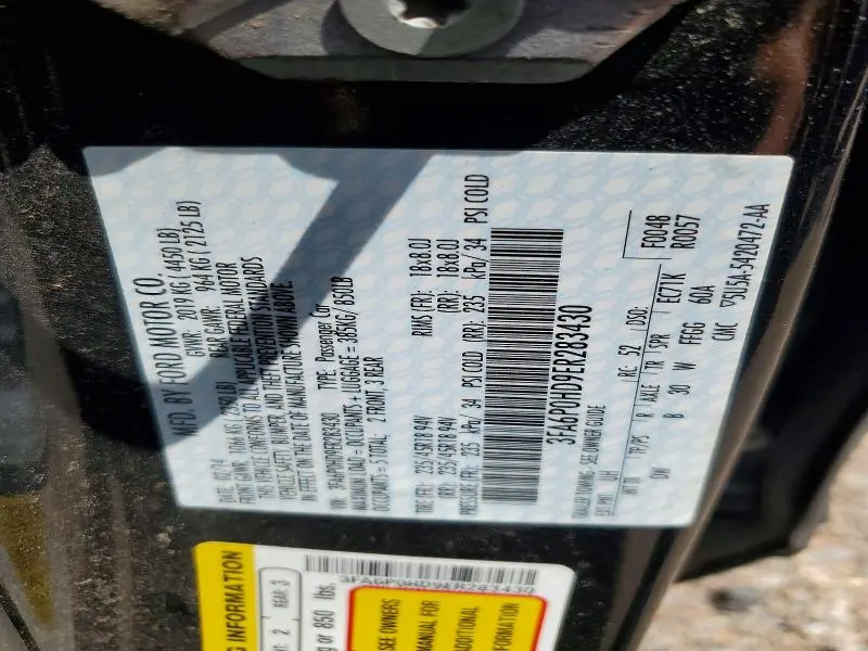 2014 FORD FUSION   