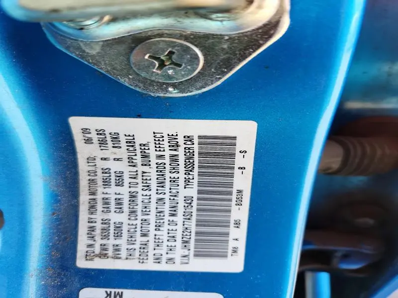2010 HONDA INSIGHT EX  