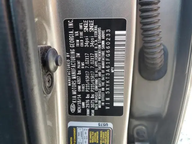 2015 KIA SORENTO LX  