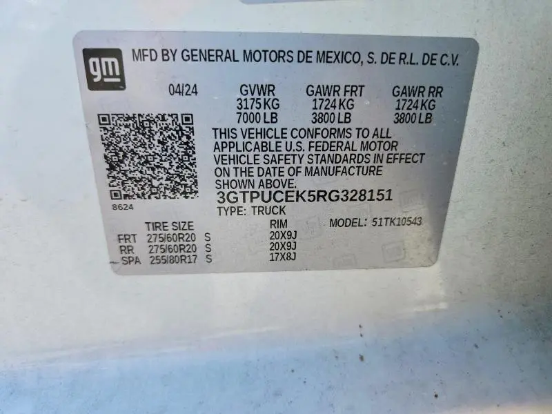2024 GMC SIERRA K1500 ELEVATION  