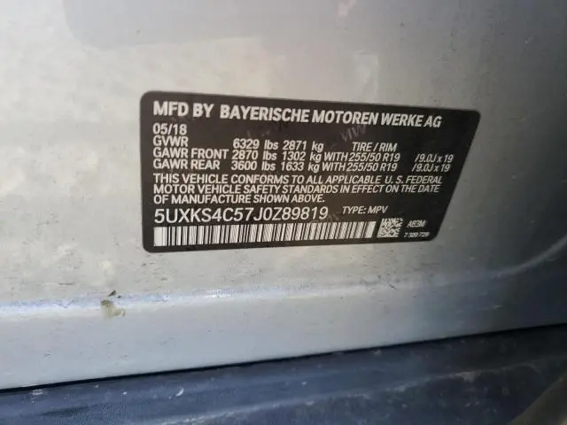 2018 BMW X5 XDRIVE35D  